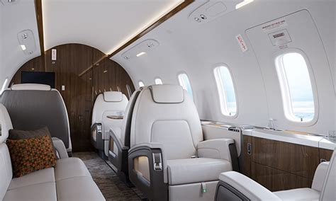 Private jet interior on Behance