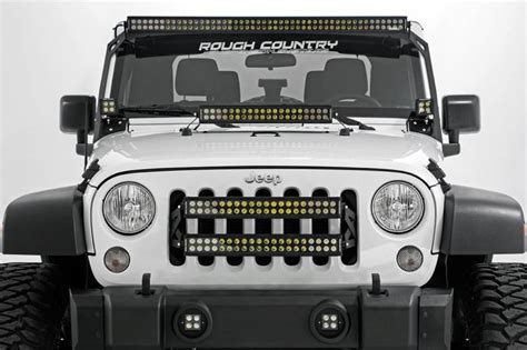 Rough Country Rough Country Jeep Inch Led Grille Kit Jk