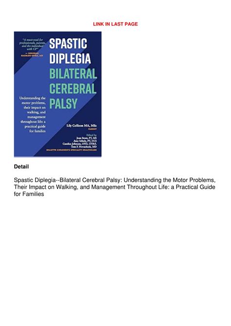 PPT - Read ebook [PDF] Spastic Diplegia--Bilateral Cerebral Palsy ...