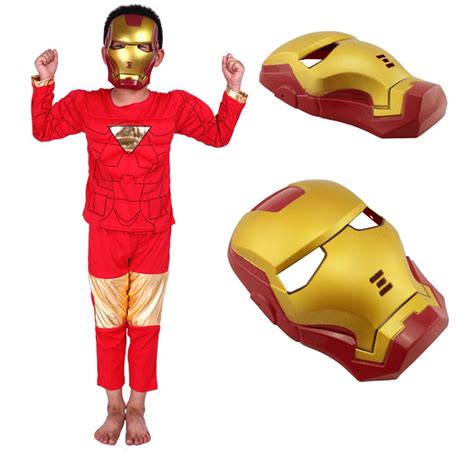 IRON MAN L MASKA Strój Przebranie Maska Kostium 122 134 cm Karnawał