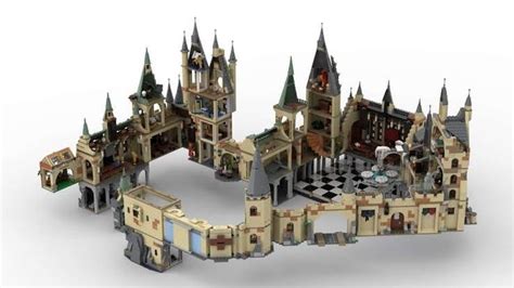 a model of a castle made out of legos