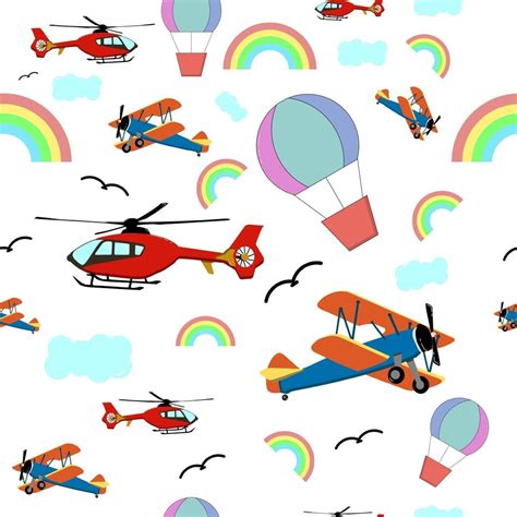 air transportation seamless pattern, perfect for background or kid's ...