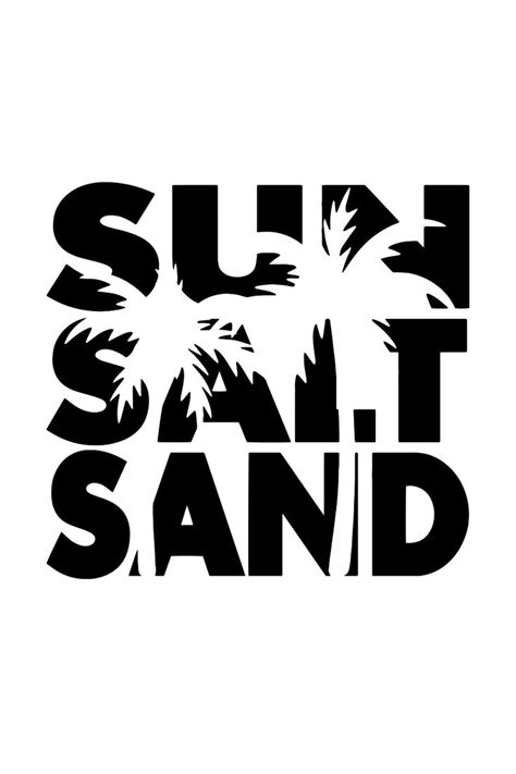 Sun Salt Sand Svg Beach Vacation T Shirt Logo Design Business Logo