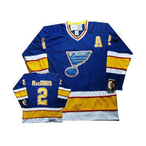 Al Macinnis St. Louis Blues CCM Authentic Throwback Jersey (Blue)