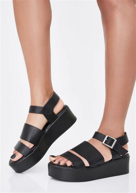 Strappy Platform Sandals Dolls Kill