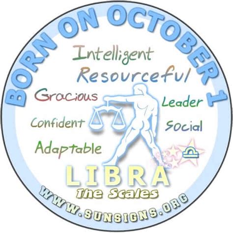 October 1 Zodiac Horoscope Birthday Personality - SunSigns.Org