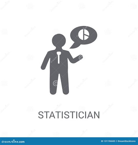 Statistician Icon. Trendy Statistician Logo Concept on White Background from Professions ...