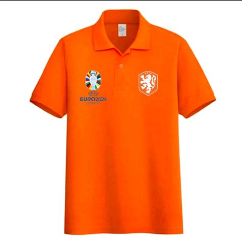 Jual Kaos Polo Shirt Belanda Euro 2024 Baju Kaos Kerah Timnas Belanda