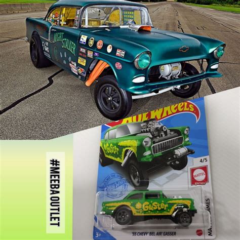 [💯 Original] Hot Wheels 55 Chevy Bel Air Gasser Guster Rth Sth Shopee Malaysia