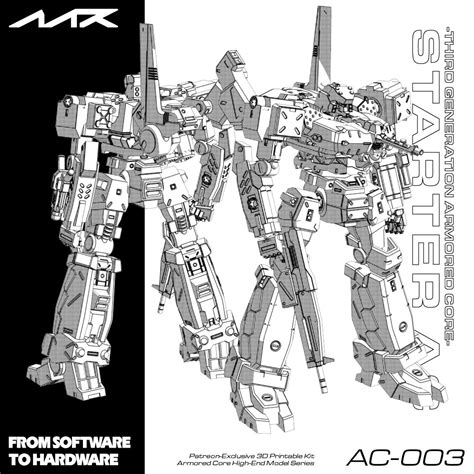 Artstation To Hardware Third Generation Armored Core Starter Ac