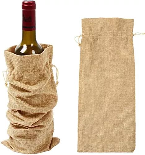 Pack X10un Bolsa Botella De Vino P bodas eventos 33x16 5cm Envío gratis