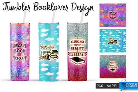 Book Lover 20 Oz Tumbler Sublimation V4 Graphic By Flydesignsvg