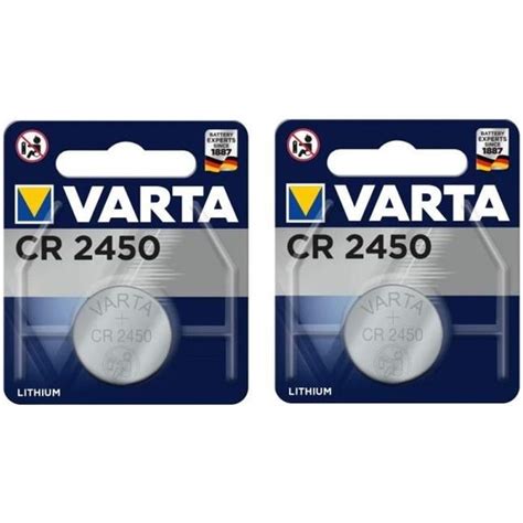 Varta Lot De 2 Pile CR2450 Bouton Lithium 3V Cdiscount Jeux Jouets