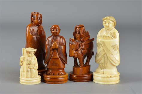 REF1404 Japanese Figural Set - Antique Chess Shop