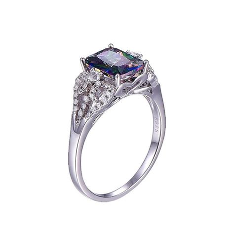 Mystic Fire Topaz Ring 925 Sterling Silver Atperrys Healing Crystals