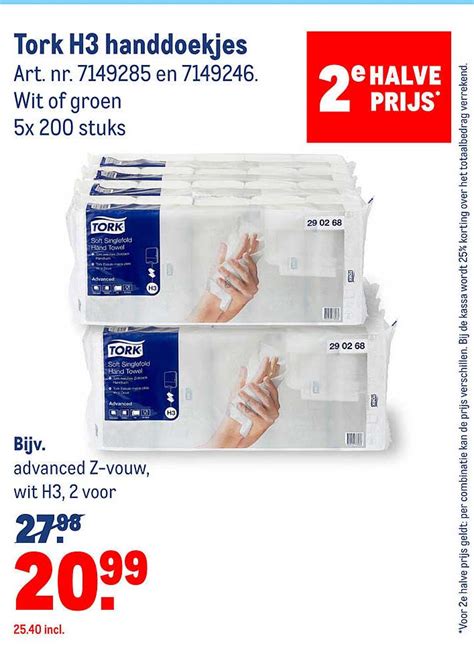 Tork H Handdoekjes Aanbieding Bij Makro Folders Nl