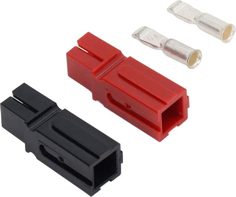 1 Pair 75a Quick Disconnect Power Terminals Connectors Red Black Quick