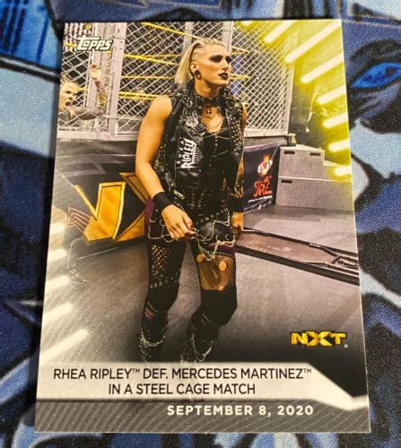 Topps Wwe Women S Division Roster Wrestling Card Rhea Ripley Ebay