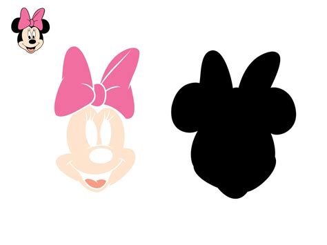 11 Minnie Mouse Head SVG Cut Files Minnie Mouse Face Vector Clipart