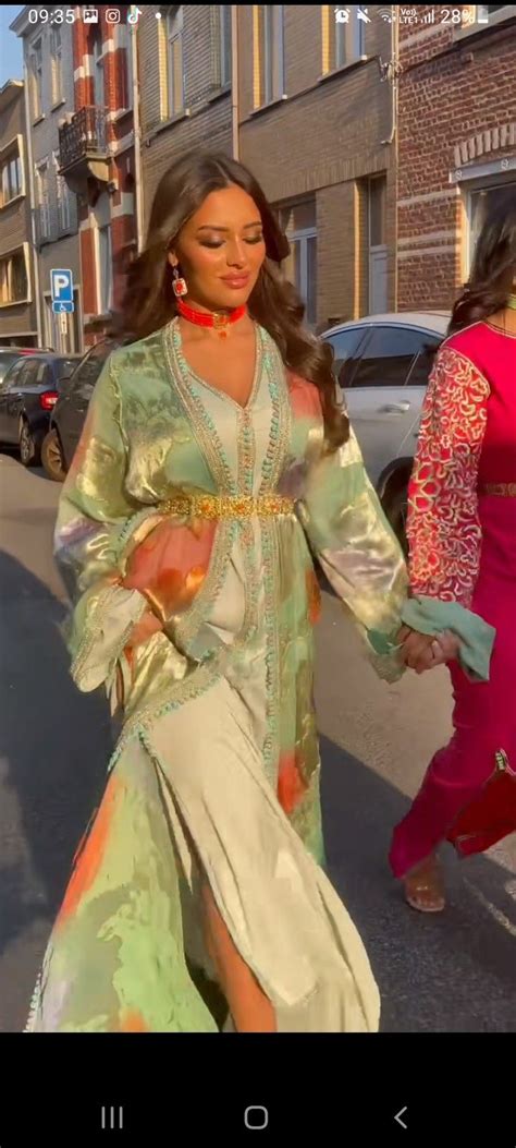 Pin Van Othman Mabtoul Op Caftan Marocain Kaftan Jurk Jurken