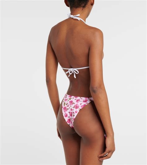 Printed Bikini Bottoms In Pink Magda Butrym Mytheresa