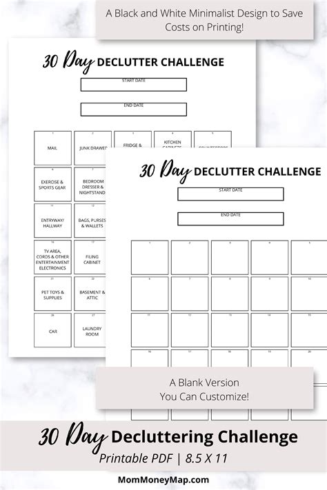 Day Decluttering Challenge Printable Pdf