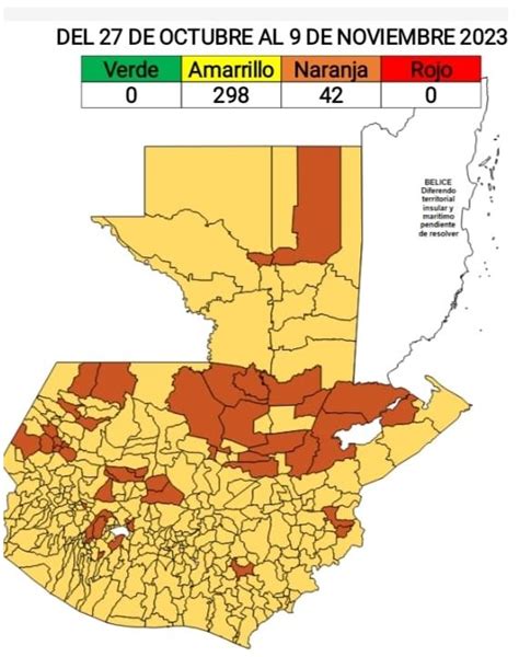 Tablero De Alertas Covid 19 Guatemala Tiene 298 Municipios En Alerta