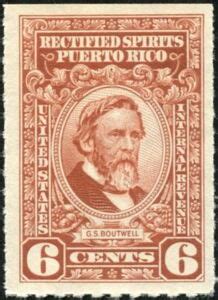 Stamp George Sewall Boutwell 1818 1905 Puerto Rico Revenue Stamps