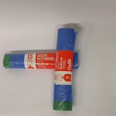 SACCHI N U Azzurri Cm 55x65 Supermarket Della Carta Prodotti Ed