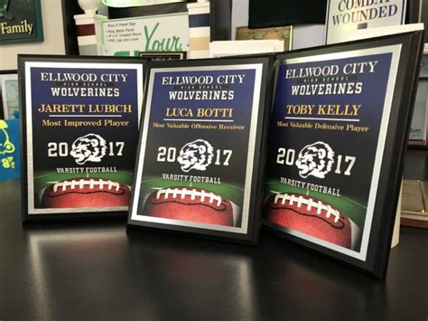 Football Plaques Signs By Sam