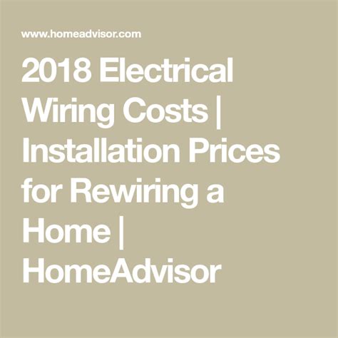 Electrical Wiring Costs