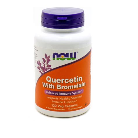 Now Foods Quercetin With Bromelain 120 Veg Capsules Wecare Gr