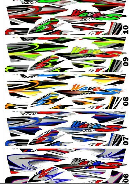 Jual Sticker Striping Variasi Thailand Thailook Supra X Lama