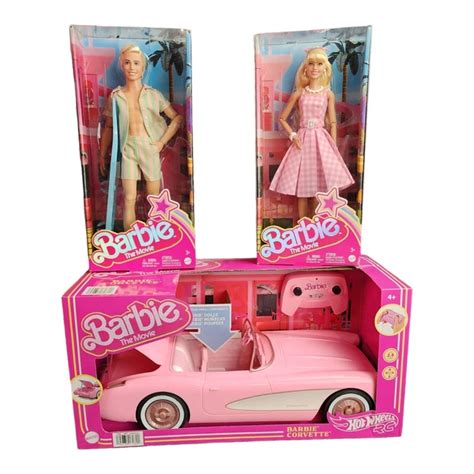 BARBIE THE MOVIE RC Pink Corvette Ken Barbie Doll Set Hot Wheels PicClick CA