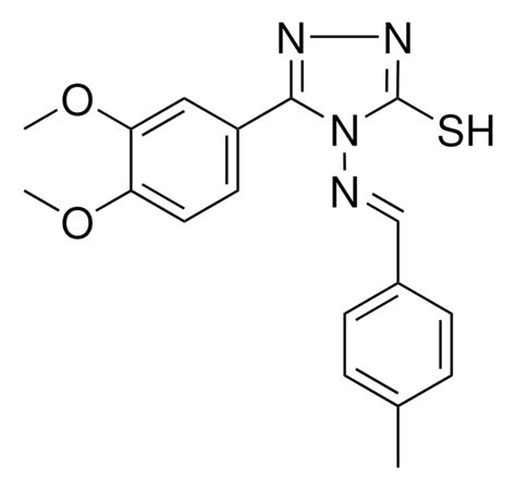 5 3 4 DI MEO PH 4 4 ME BENZYLIDENE AMINO 4H 1 2 4 TRIAZOL 3 YL