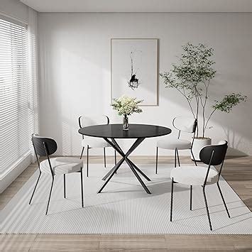 Amazon Haizao Round Dining Room Table Set For Black Circle