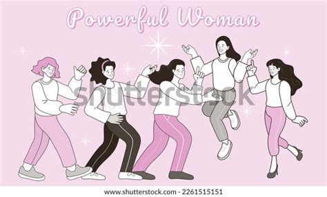 Women Empowerment Movement Pattern International Day Stock Vector ...