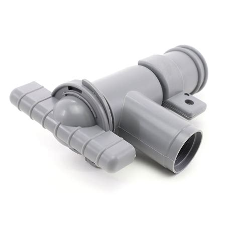 28mm Grey Waste Water Outlet Tap And Clips Caravanmotorhome Drainage