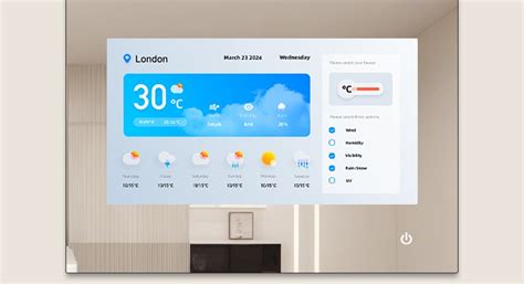touchscreen smart mirror