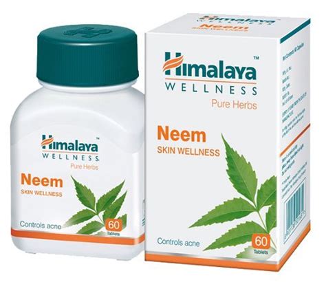 Himalaya Neem Skin Wellness Tablets 60 Capsules 49911 Usa