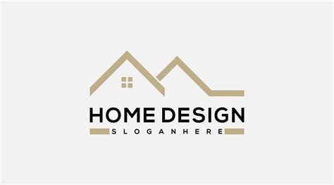 Modern home design logo design vector illustration 14397924 Vector Art ...