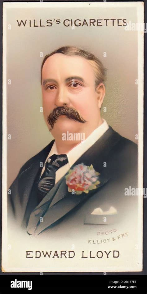 Tenor Edward Lloyd Vintage Cigarette Card Stock Photo Alamy