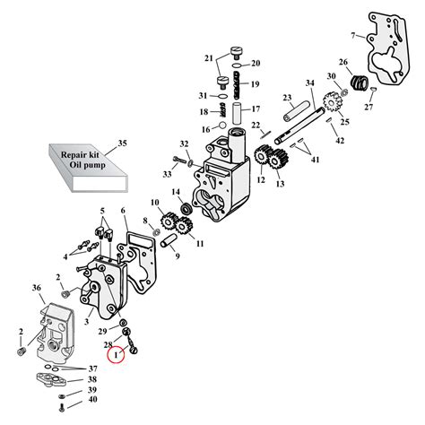 Oil Pump Parts Diagram Exploded View For Harley Shovelhead And Evolution