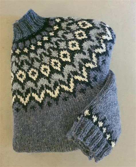 Wool Sweater Icelandic Pattern - Etsy