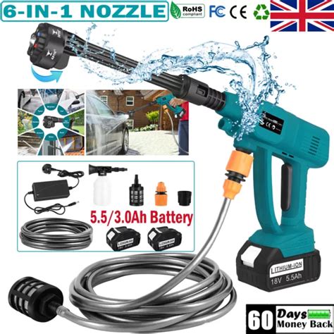 Cordless Car High Pressure Washer Jet Water Cleaner Gun For Makita 18v Battery £3399 Picclick Uk