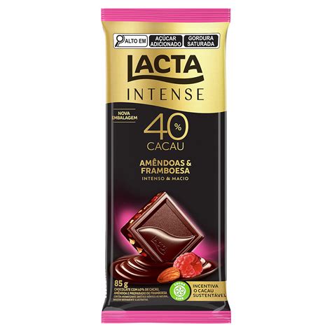 Chocolate Cacau Am Ndoas Framboesa Lacta Intense Pacote G