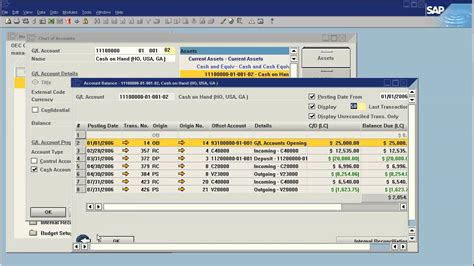 SAP Chart Of Accounts Table