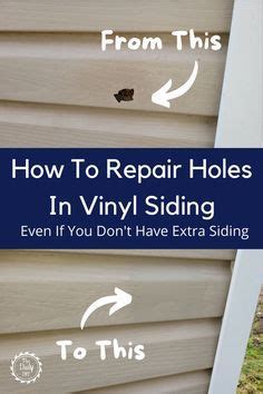 How To Repair Holes In Vinyl Siding Artofit