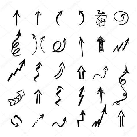 Hand Drawn Arrows Set Stock Vector Image By Teploleta