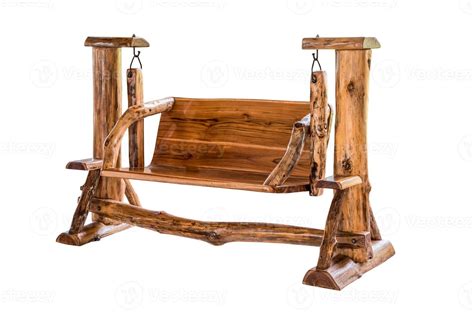 Wooden swing bench. 11534471 Stock Photo at Vecteezy